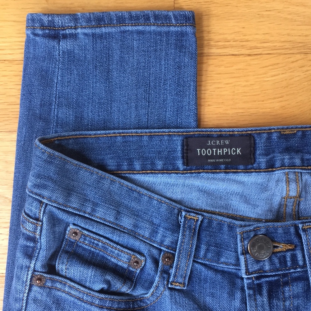 J. Crew Toothpick Light wash Jeans